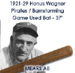1921-29 Honus Wagner Pittsburgh Pirate Star Barnstorming / Semi Pro H&B Louisville Slugger Professional Model Game Used Bat (MEARS A8) – Whopping 37” Long, Finest Example Known, 1:1