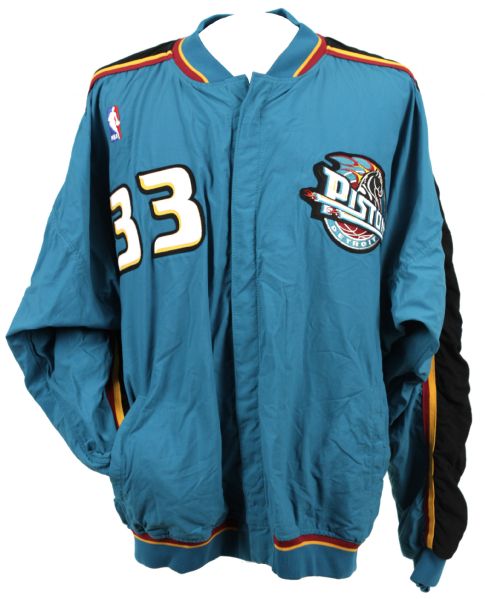 1996-97 Grant Hill Detroit Pistons Game Worn Pre-Game Jacket (MEARS LOA)