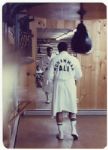 1977 Muhammad Ali MITRE Training Worn Trunks for the Ernie Shavers Championship Match – Direct from the estate of Wali Muhammad