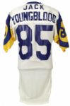 1980-84 Jack Youngblood Los Angeles Rams Game Worn Road Jersey (MEARS A8)