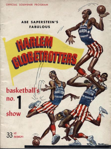 1959-60 Harlem Globetrotters Program w/ 60-61 Team Insert