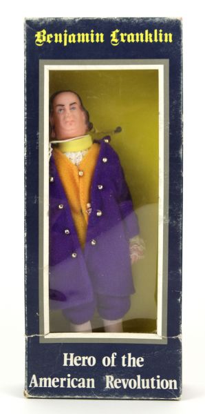 1970s Benjamin Franklin Hero of the American Revolution Toy (MIB)