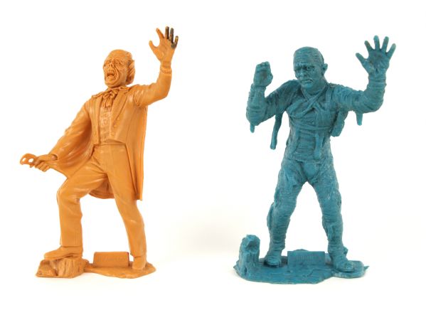1970s Mummy & Phantom Marx 5 1/2" Figure (Lot of 2) 