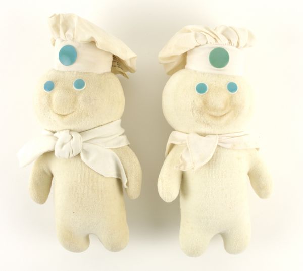 1972 Pillsbury Doughboy 10" Teddy Bear (Lot of 2) 