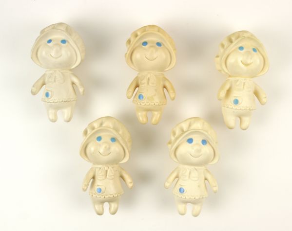 1974 Pillsbury Doughboy 5" Poppie Vinyl (Lot of 5) 