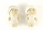 1972 Pillsbury Doughboy 8" Soft Poppie w/Apron (Lot of 2) 