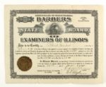 1910s Barber Licenses Original Photo & Tutorial Book 