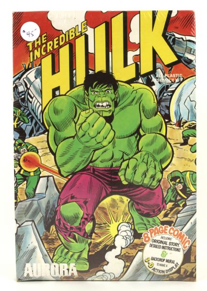 1974 The Incredible Hulk Aurora Model w/8 Page Comic MIB 