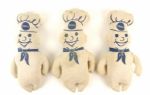 1971 Pillsbury Doughboy 12 1/2" Soft Figure (Lot of 3) 