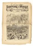 1868-75 New York Ledger & Harpers Weekly Newspaper (Lot of 2) 