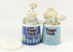 1974 Poppin Fresh & Poppie Pop-Up Puppet w/Lid (Lot of 2)