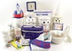 1970s-80s Pillsbury Doughboy Collection w/1980s Dakin Poppin Fresh Stuffed Puppet & 18" Star Shine Stuffed Dolls 