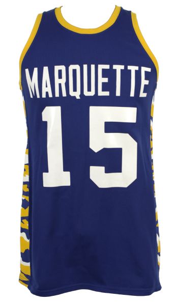 1980s early Marquette Warriors #15 Salesmans Sample Jersey 