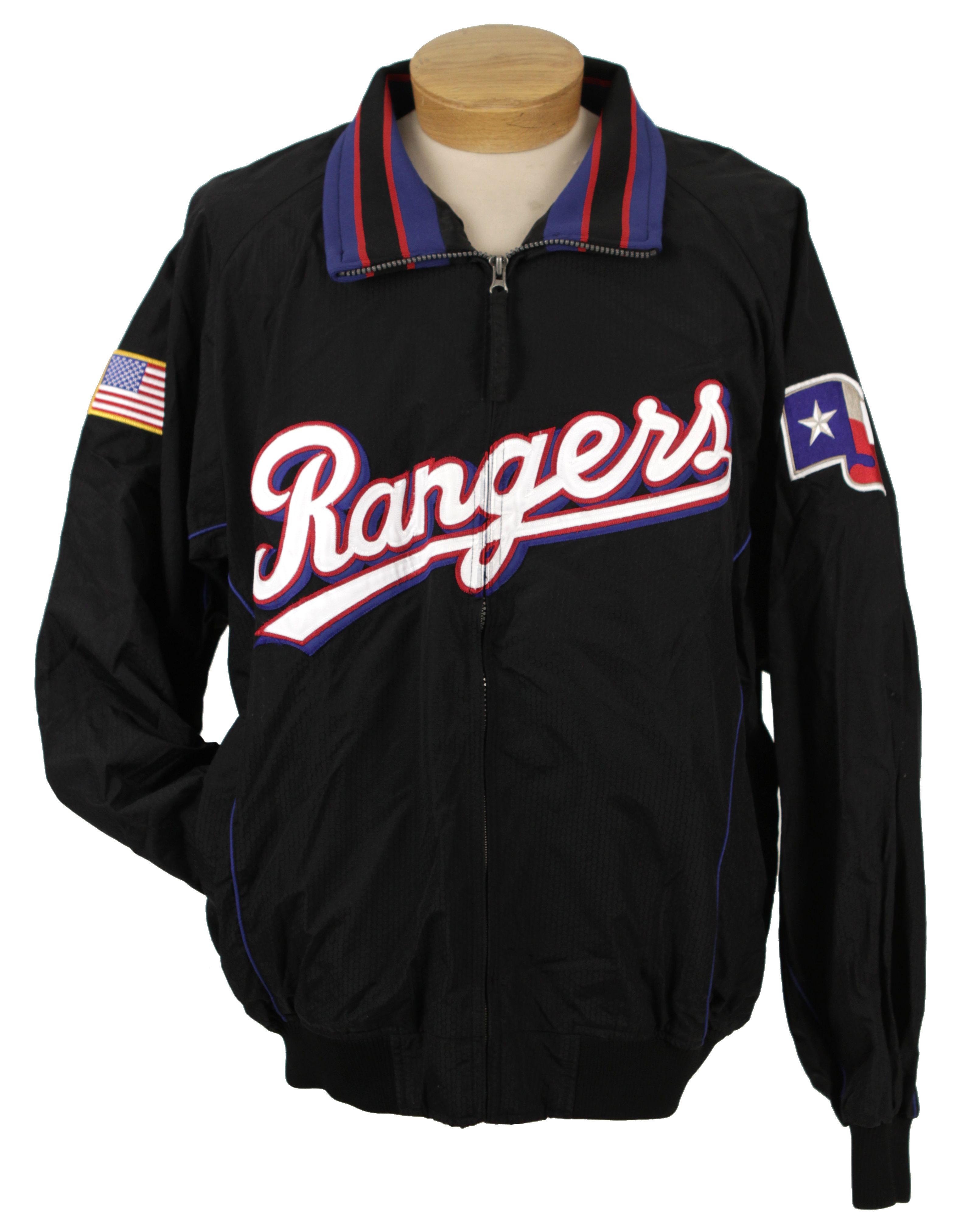 Lot Detail - 2000s Texas Rangers Game Worn Bullpen Jacket (MEARS LOA)