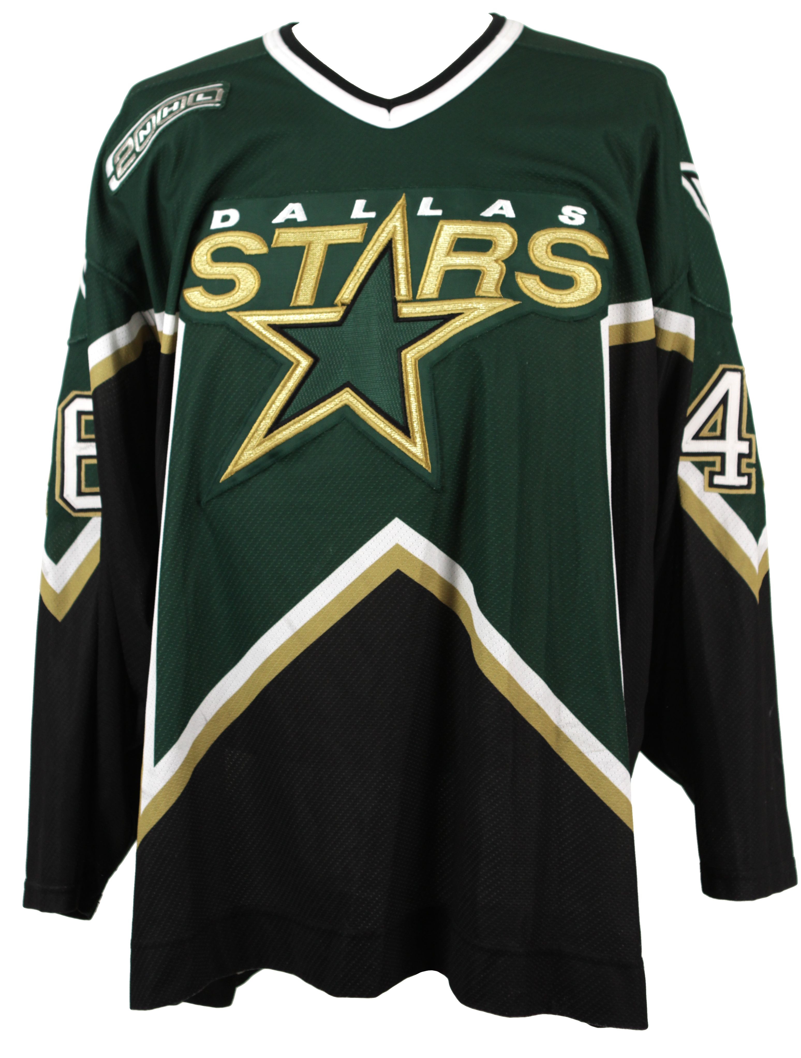 Lot Detail - 1999-2000 Jamie Wright Dallas Stars Game Worn Jersey With Sizable Repair w/MeiGray ...