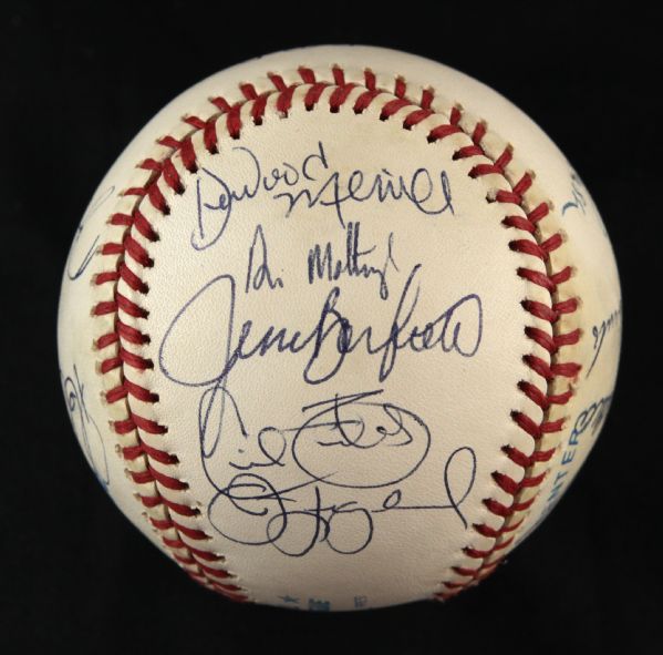 1980s Baseballs Best Single Signed OAL (Brown) Baseball w/14 Sigs. Incl. Mark McGwire - JSA 