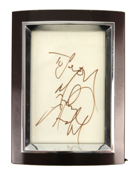 1980s Michael Jackson Signed 3" x 5" Index Card - Full JSA Letter