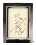 1980s Michael Jackson Signed 3" x 5" Index Card - Full JSA Letter