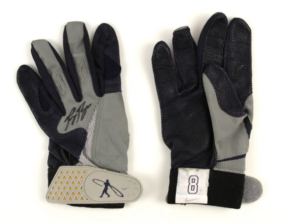 2011 Ryan Braun Milwaukee Brewers Game Worn Signed Batting Gloves - JSA & MEARS LOA