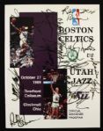 1989 Boston Celtics vs. Utah Jazz Signed Program w/13 Sigs. Incl. Dennis Johnson Larry Bird - JSA 