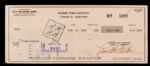 1978 Charlton Heston Signed Bank Check - JSA Certificate & Sticker 