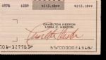 1978 Charlton Heston Signed Bank Check - JSA Certificate & Sticker 