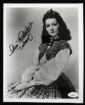 1980s-90s Ann Rutherford Signed 8" x 10" Photo - JSA Certificate & Sticker 