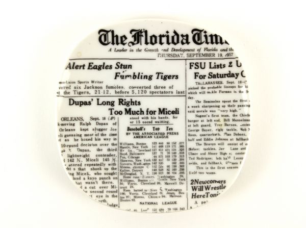 1957 Florida State University The Florida Times Ashtray 