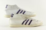 1984 Adrian Dantley Utah Jazz Game Worn Signed Adidas Shoes (MEARS LOA & JSA) 