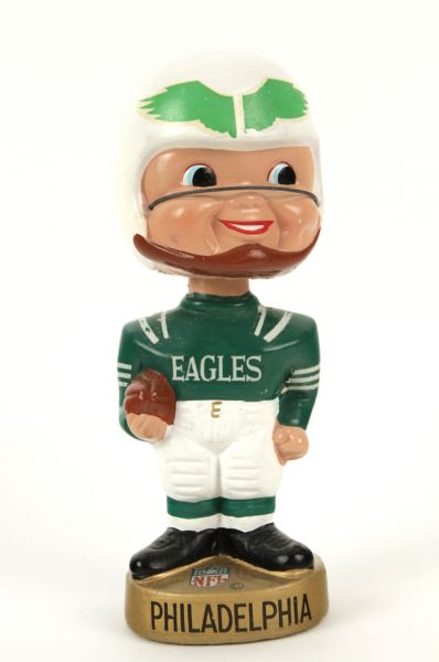 1968-70 Philadelphia Eagles Gold Round Base Nodder Bobblehead 