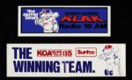 1980s Denver Bears Bumper Stickers (17) & Schedule (5) 