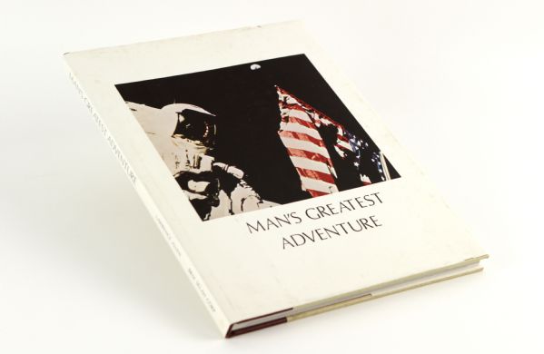 1974 Mans Greatest Adventure Coffee Table Book - Signed by Astronaut Alan Shepard - JSA 