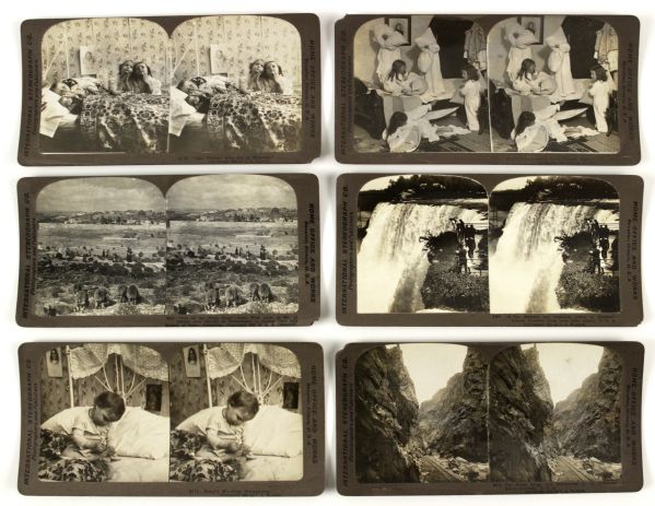 1900s Stereoscopic & International Stereograph Photo Sears & Roebuck & Everyday Life - Lot of 8 