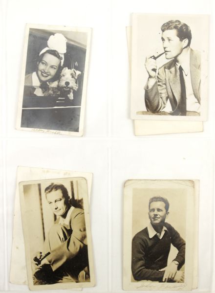 1930s-40s Movie Star Original Photo Lot of 86
