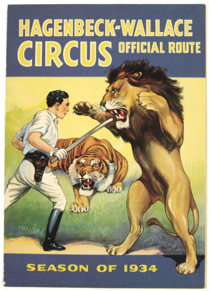 1933-35 Hagenbeck Wallace Circus Program (Lot of 5) 