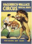 1933-35 Hagenbeck Wallace Circus Program (Lot of 5) 