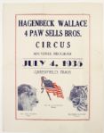 1933-35 Hagenbeck Wallace Circus Program (Lot of 5) 