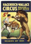 1933-35 Hagenbeck Wallace Circus Program (Lot of 5) 