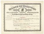 1902-52 Governor of Illinois Signed 14 x 11 Certificate - Lot of 6