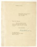 1952 Herbert Hoover Signed Letter On Hoover Stationery - JSA 