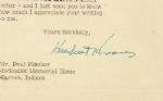 1952 Herbert Hoover Signed Letter On Hoover Stationery - JSA 