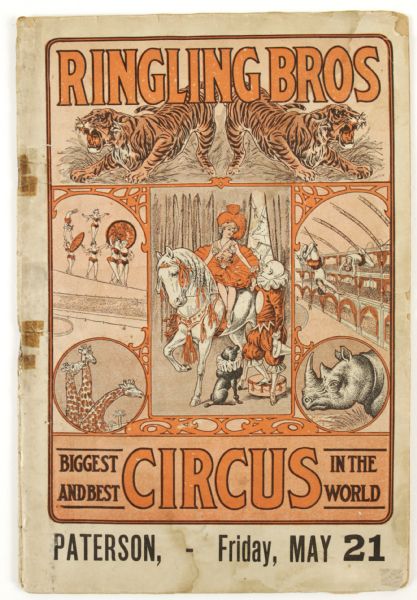 1915-30s Ringling Brothers Barnum & Bailey Circus Program & Stationery (Lot of 4)
