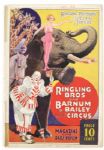 1915-30s Ringling Brothers Barnum & Bailey Circus Program & Stationery (Lot of 4)