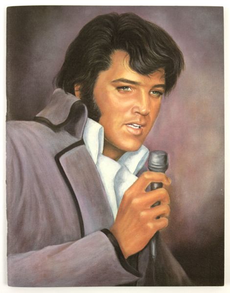 1970s-80s Collection of 80 Elvis Presley Albums  (23) 45 RPMs (22) Postcards 1978 Card Set Cards Programs and Dancing Elvis Music Box w/Albums 