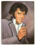 1970s-80s Collection of 80 Elvis Presley Albums  (23) 45 RPMs (22) Postcards 1978 Card Set Cards Programs and Dancing Elvis Music Box w/Albums 