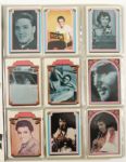 1970s-80s Collection of 80 Elvis Presley Albums  (23) 45 RPMs (22) Postcards 1978 Card Set Cards Programs and Dancing Elvis Music Box w/Albums 