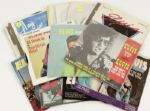 1970s-80s Collection of 80 Elvis Presley Albums  (23) 45 RPMs (22) Postcards 1978 Card Set Cards Programs and Dancing Elvis Music Box w/Albums 
