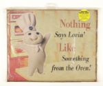 1980s Pillsbury Doughboy 15 1/2" x 12" Metal Sign 