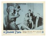 1963 a Summer Place 14" x 11" Lobbycard (Lot of 8)