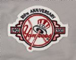 2003 Mel Stottlemyre New York Yankees Jersey w/100 Seasons Patch - MEARS LOA 